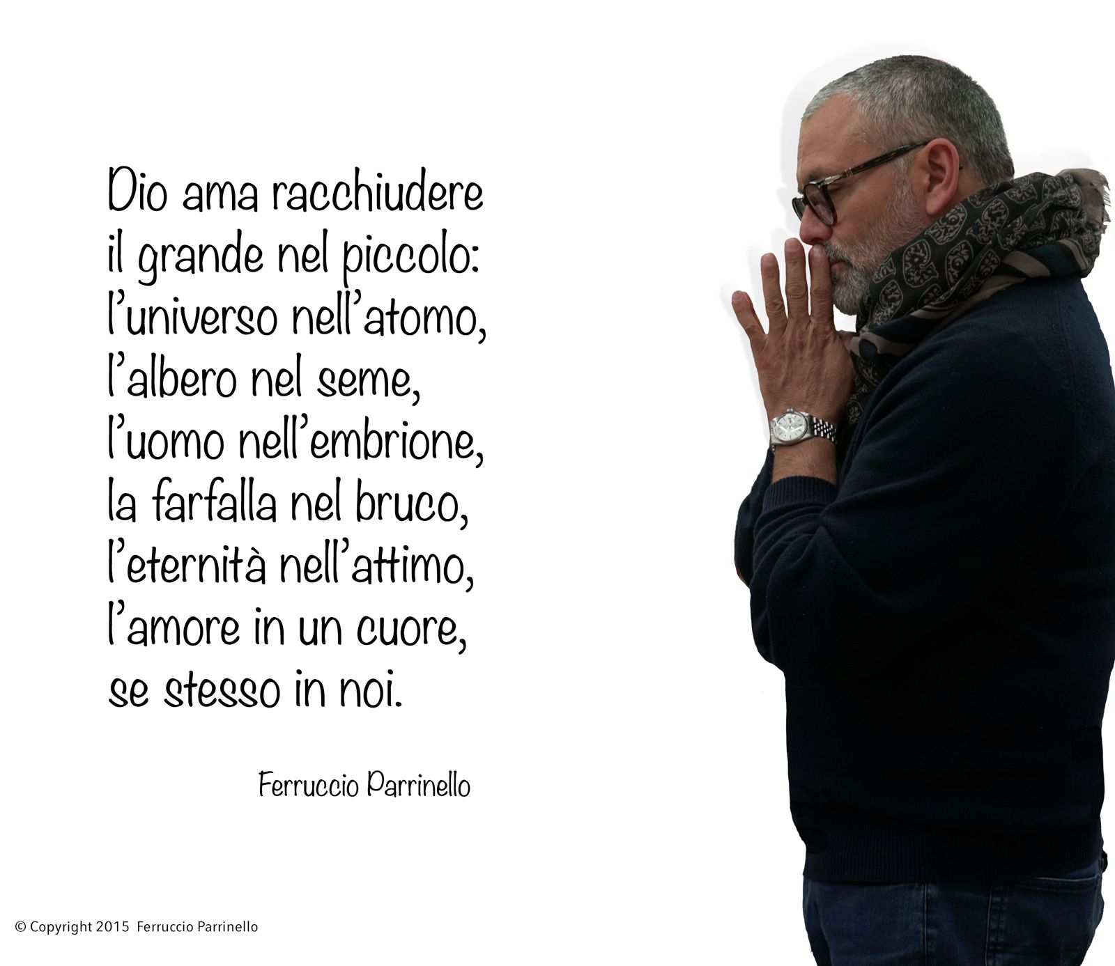 Dio ama racchiudere il grande nel piccolo — Ferruccio Parrinello